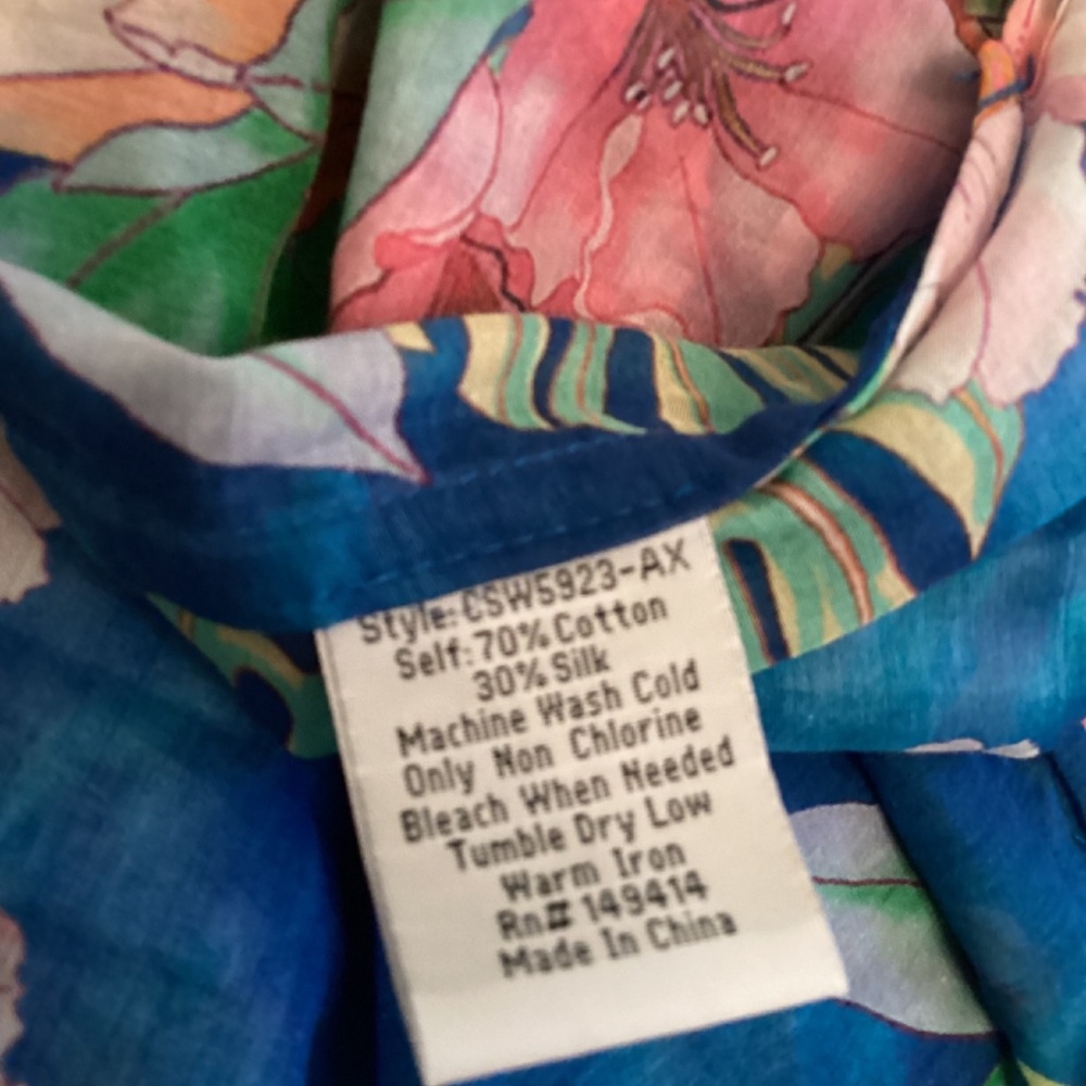 NWT JOHNNY WAS PLUS. 1X OPEN KEYHOLE MAXI KAFTAN … - image 4